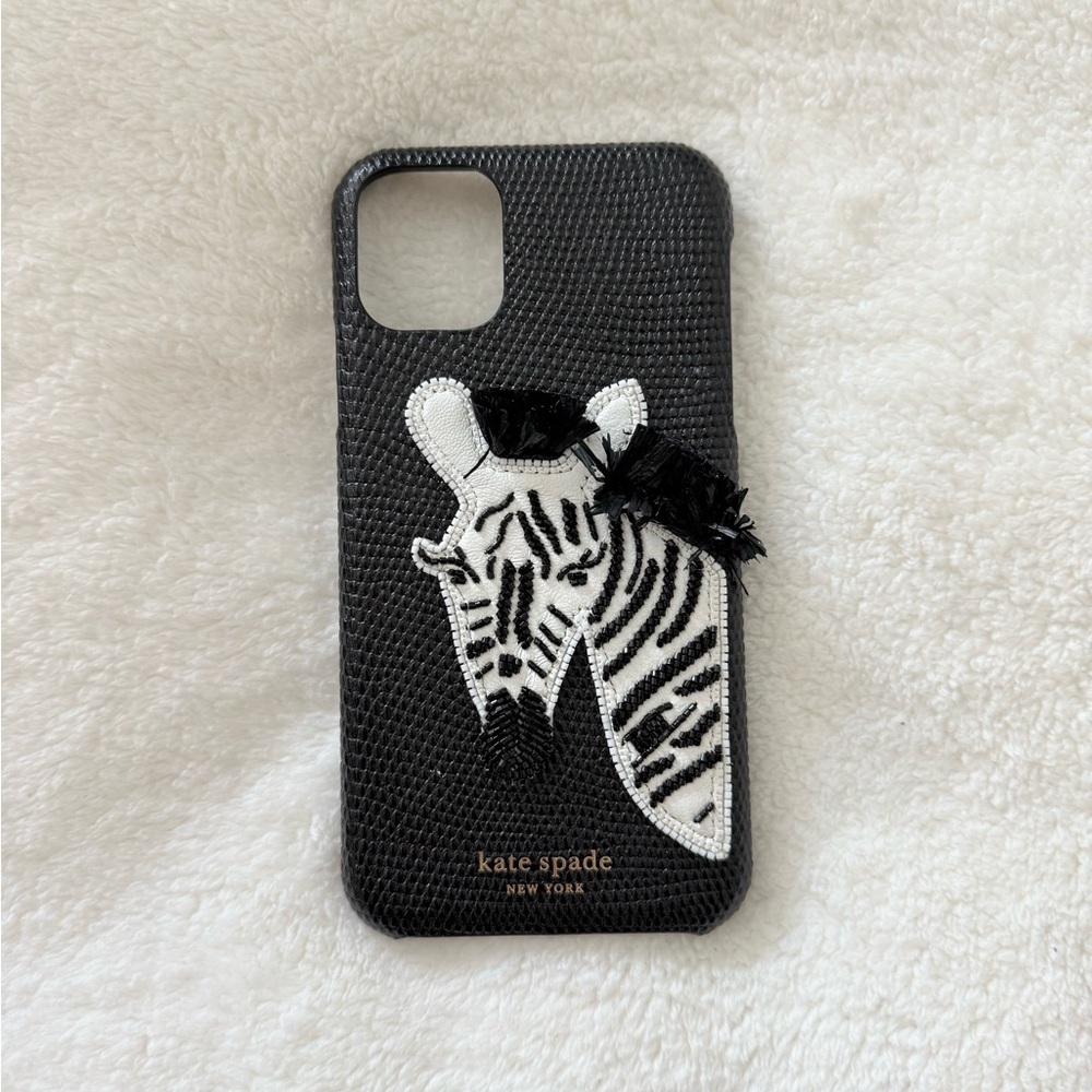 Kate Spade Black and White Zebra iPhone 11 Case